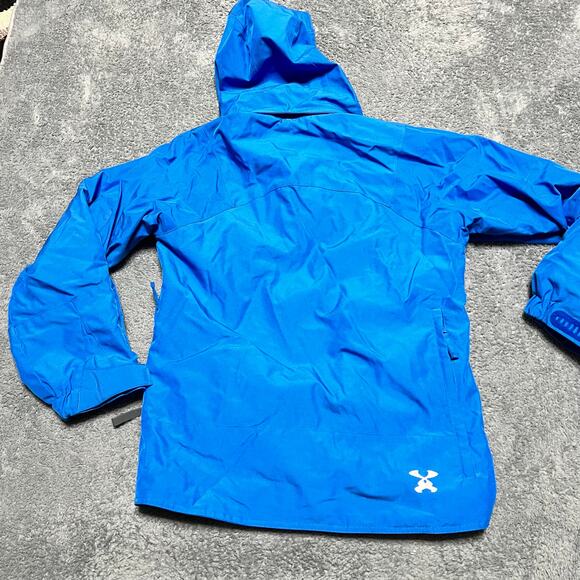 DNA Descente Coat Mens 4XS Ski Snowboard Jacket Blue Winter Removable Hood - Picture 4 of 10